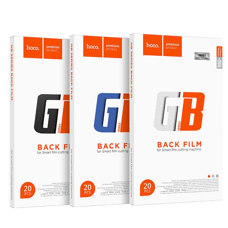 Hoco GB001 Smart film cutting machine back film Metal series(20PCS) Black
