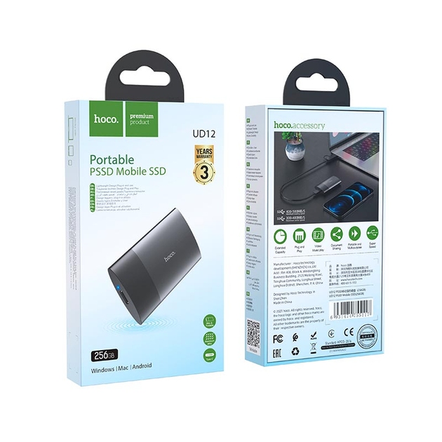 Hoco UD12 PSSD Mobile SSD(256GB)