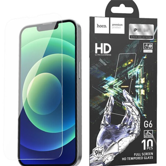 Hoco Instant full screen high-definition tempered film for iPhone 13 mini (G6) transparent