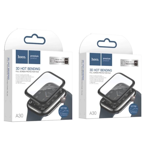 Hoco 3D Hot bending full adhesive protective film for iWatch Series7(41mm)(A30) black