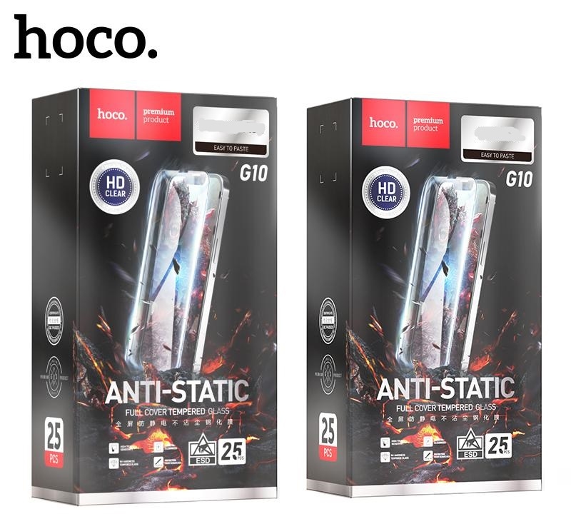 Hoco Full screen HD anti-static tempered glass set for iPhone 12/12 Pro(G10) black