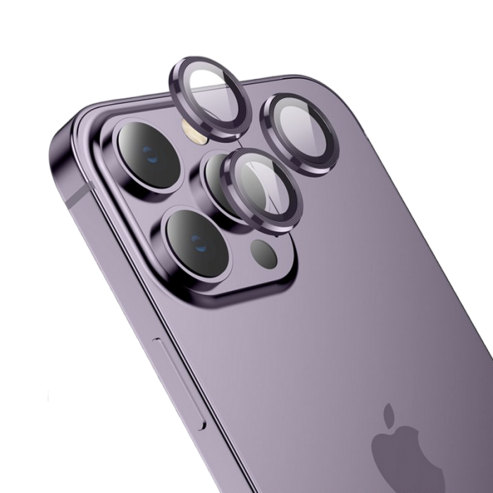 Hoco 3D Eagle eye metal lens film for iPhone 14 Pro/14 Pro Max(V12 Plus) purple
