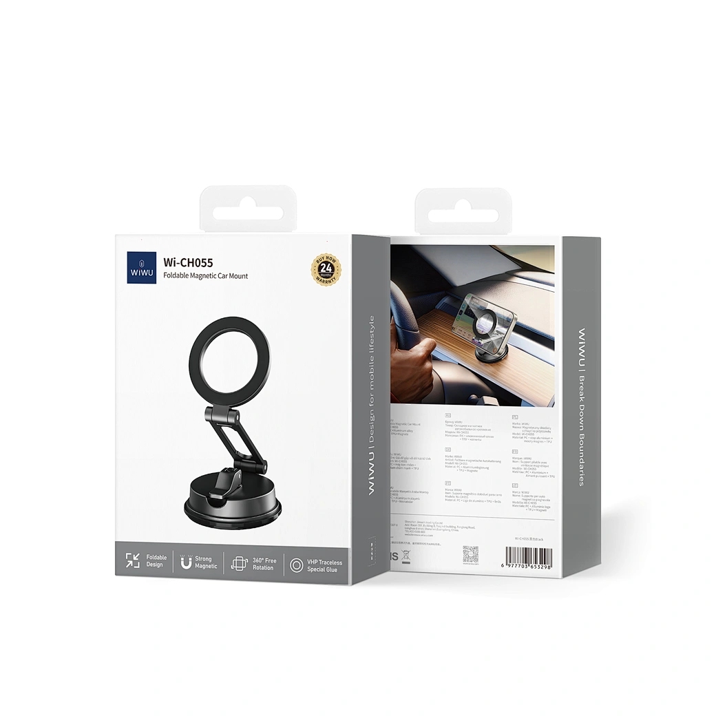 Wiwu Foldable Magnetic Car Mount Wi-CH055 Black