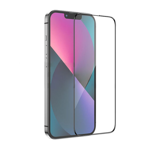 Hoco Full screen HD 5D large arc tempered glass set for iPhone 15 (G12) black