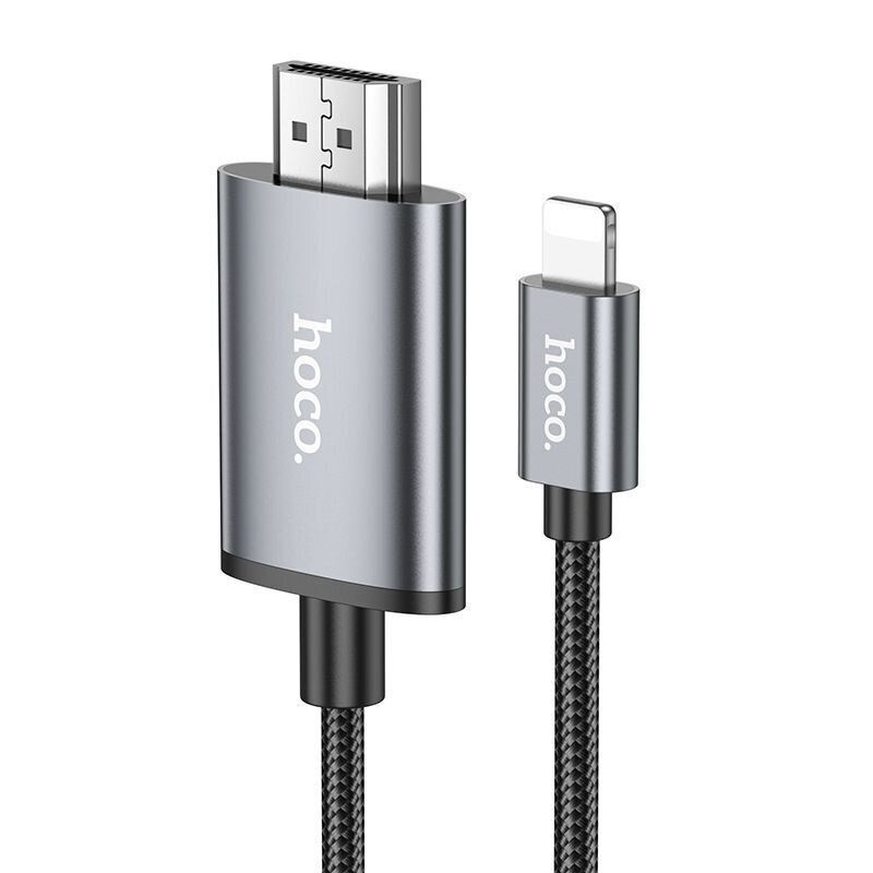 Hoco UA27 HD on-screen cable iP to HDTV metal gray
