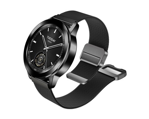 Hoco WH07 May series two-section double magnetic buckle milanese strap(22mm) black