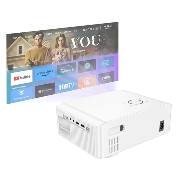 Hoco DT3 Smart electric focus projector(1080P Android version)(EU) white