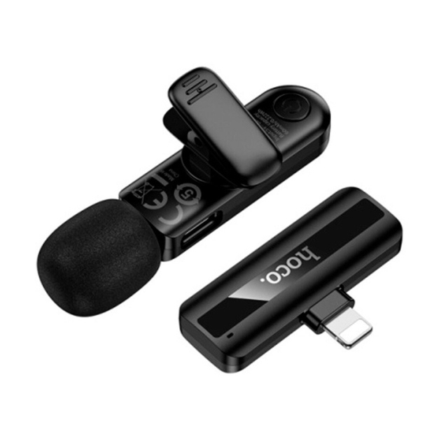 Hoco L20 Fair wireless microphone iP black