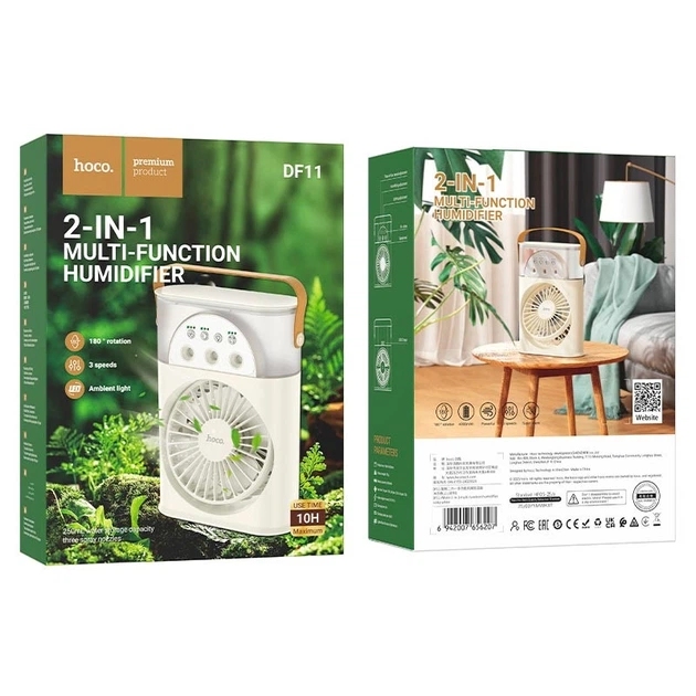 Hoco DF11 Whale 2-in-1 multi-function humidifier milky white