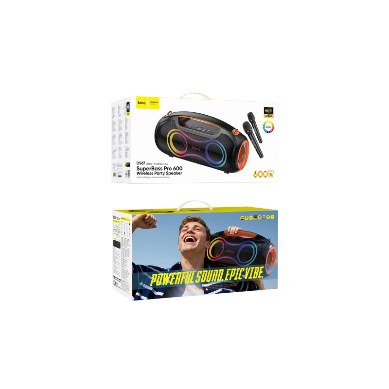 Hoco DS67 Cool light RGB BT speaker black