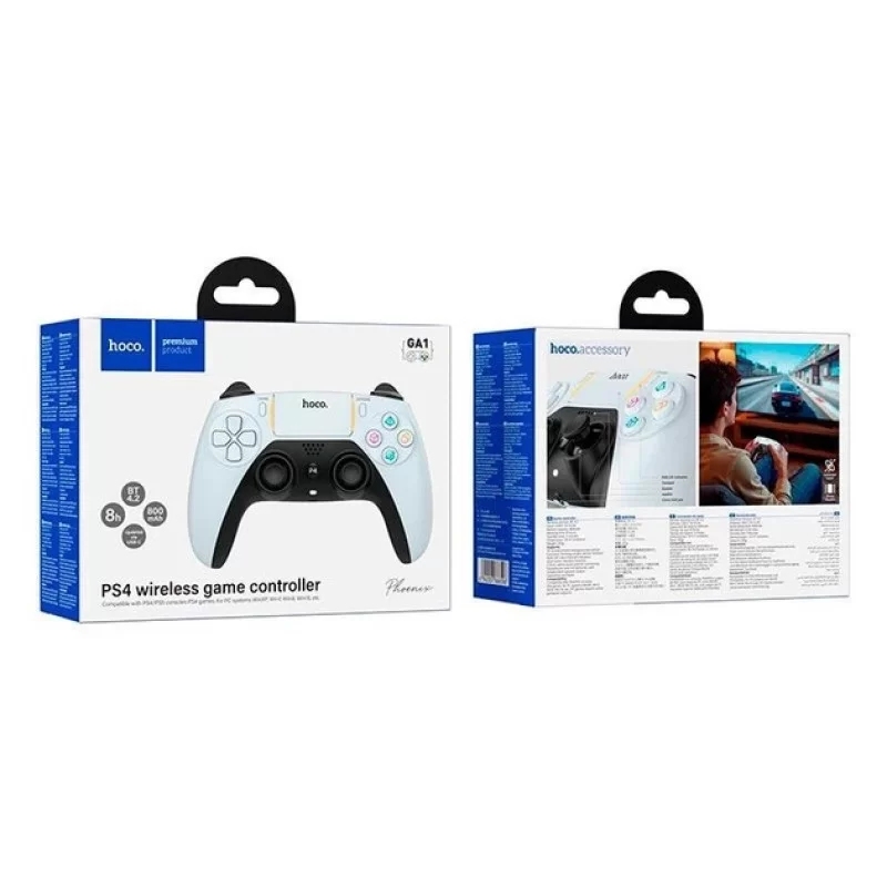 Hoco GA1 Phoenix PS4 wireless game controller white