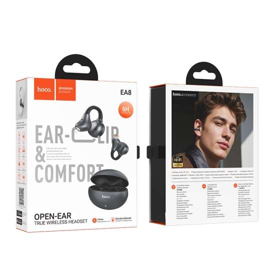 Hoco EA8 Warm sound true wireless BT headset(App) metal gray