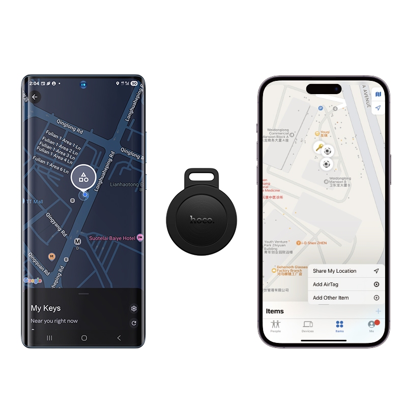 Hoco E101 Easy to find Dual anti-lost device black