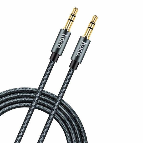Hoco UPA03 Noble sound series AUX audio cable metal gray