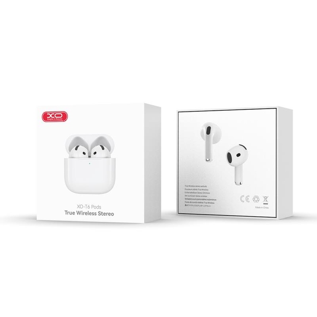 XO T6 Pods Sixth Generation Standard Edition Bluetooth Headset white