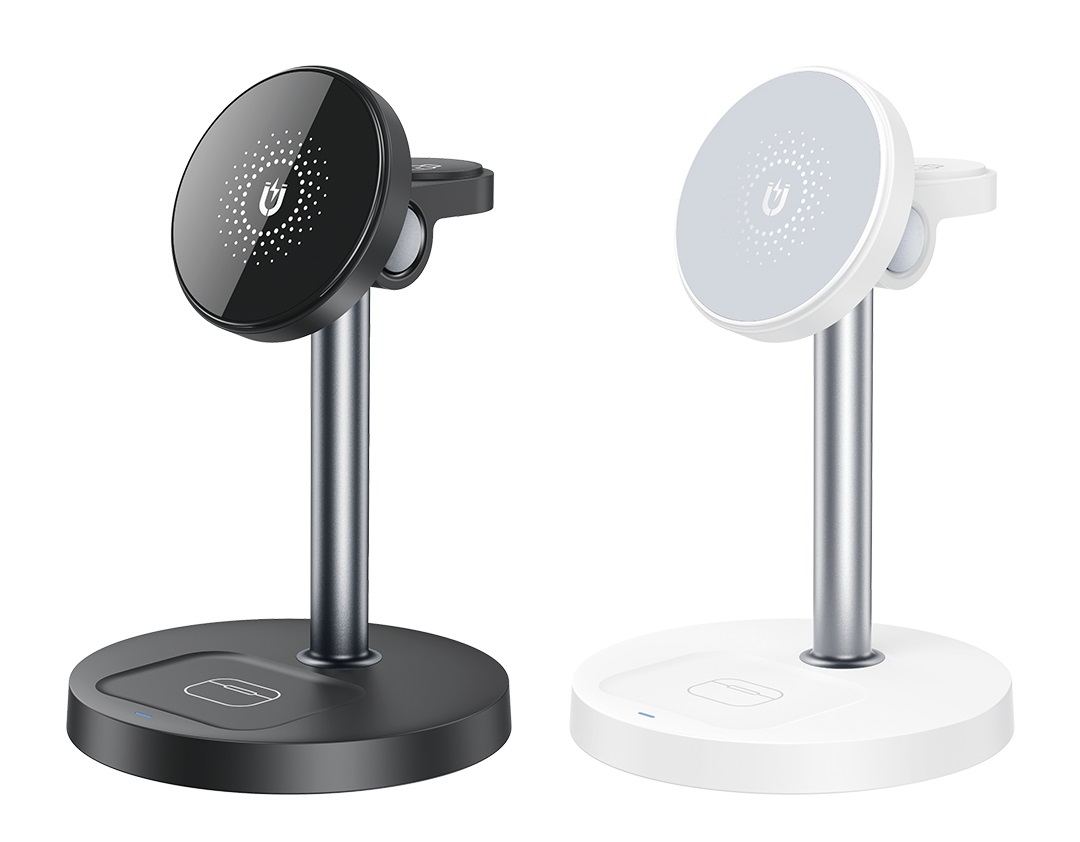 XO CX038 Desktop Holder 15W 3-in-1 Wireless Charger (with Iron Piece) black