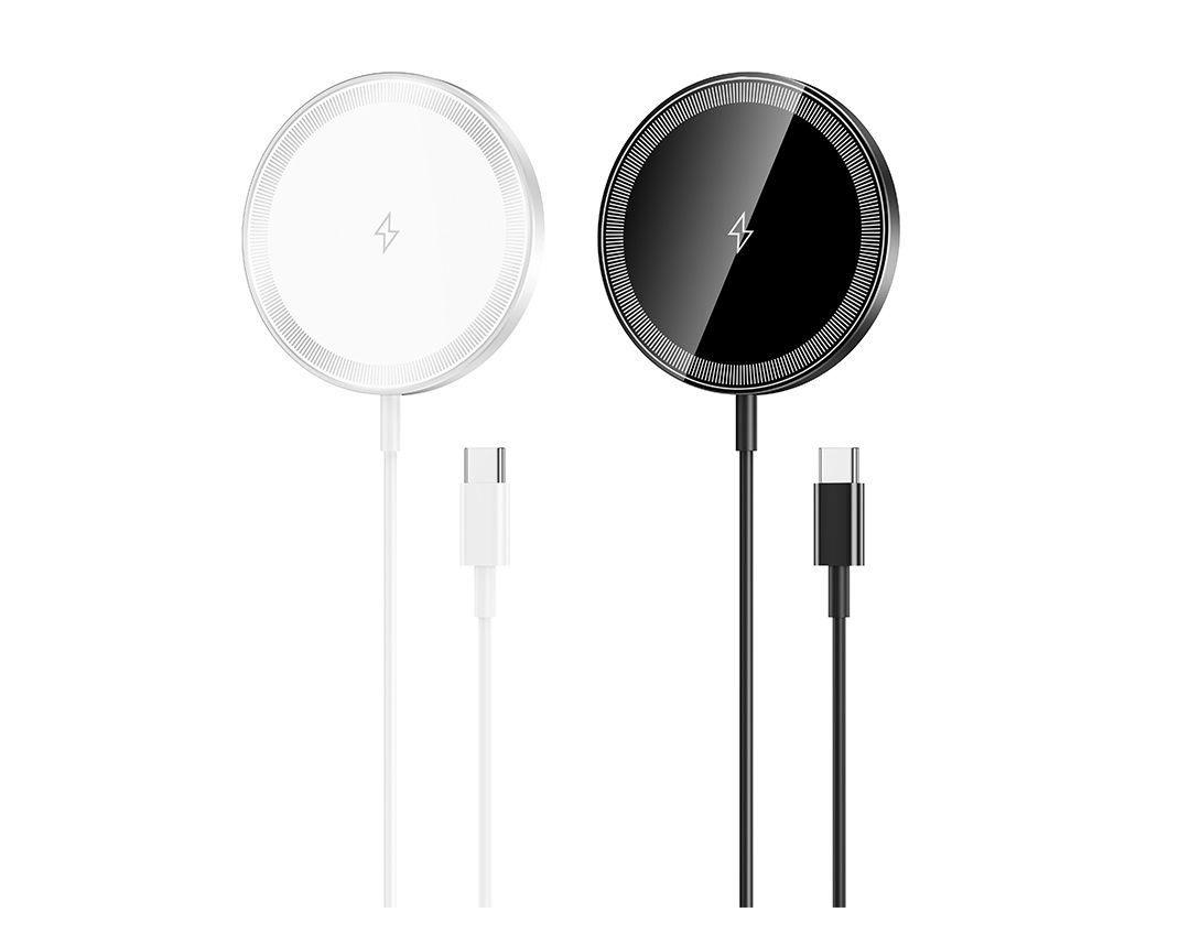 XO CX037 iPhone Magnetic Metal 15W 3-in-1 Wireless Charger 1.2M (With Iron Piece) white