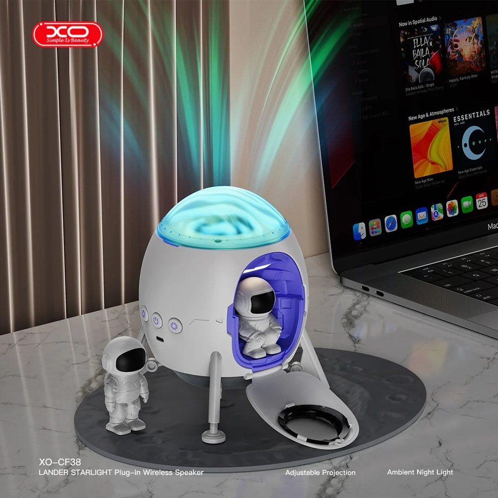 XO CF38 Starlight Lander Ambient Light + Speaker White
