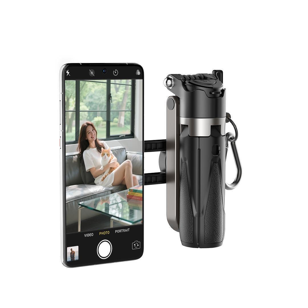 XO SS24 4-in-1 Multi-functional Magnetic Mini Selfie Stick/Desktop Selfie Stick/Phone Holder black