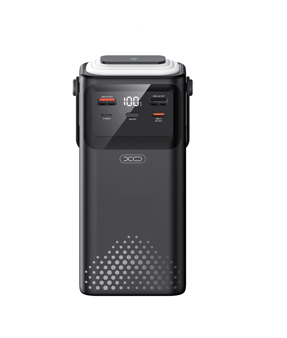 XO PR285 PD20W+QC22.5W Three Inputs and Six Outputs Comes with Four Cables + Lighting Fast Charging