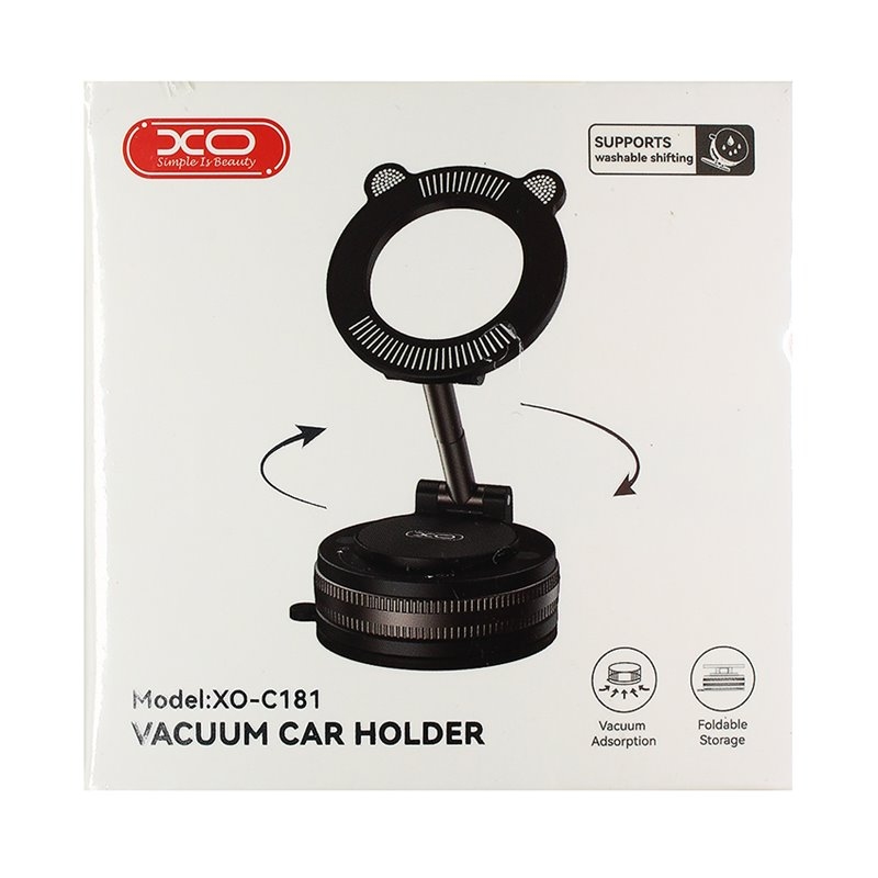 XO C181 Cat Head Manual Suction Cup Swivel Stand black