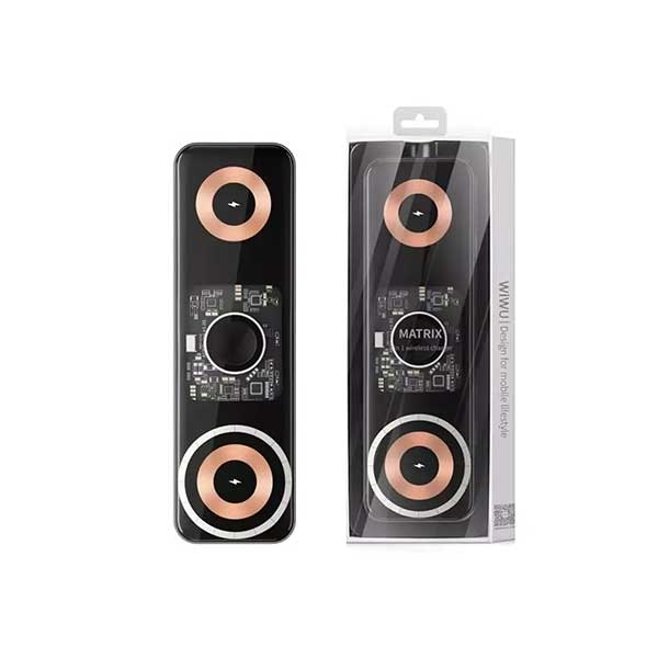 Wiwu Wi-W010 3 in 1 wireless charger Black