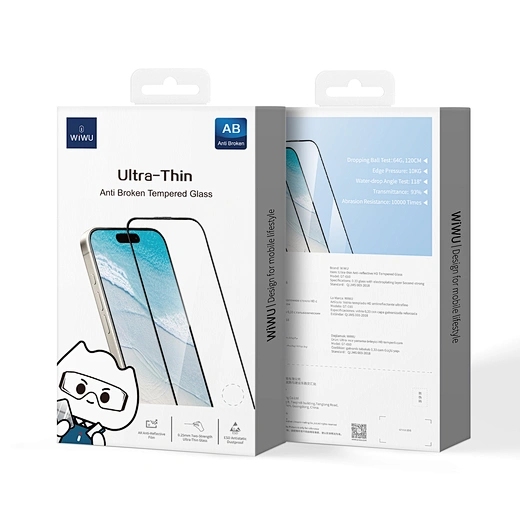 Wiwu Ultra-tin Tempered glass for ip16 Pro Max GT-010 Clear