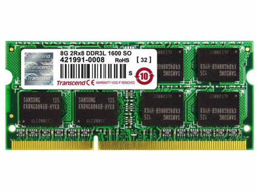 8GB DDR3 1600MHz SODIMM 204pin  Transcend PC12800, CL11, 1.5V