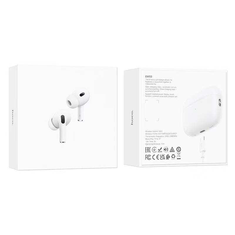 Hoco EW94 True wireless ANC noise reduction BT headset white