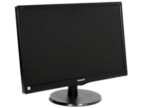 '21.5'' Philips ''223V5LHSB2'', Black (1920x1080, 5ms, 200cd, LED10M:1, HDMI, D-Sub, Headphone-Out)