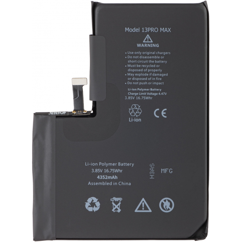 Battery for Apple iPhone 13 Pro Max / 4352mAh Capacity