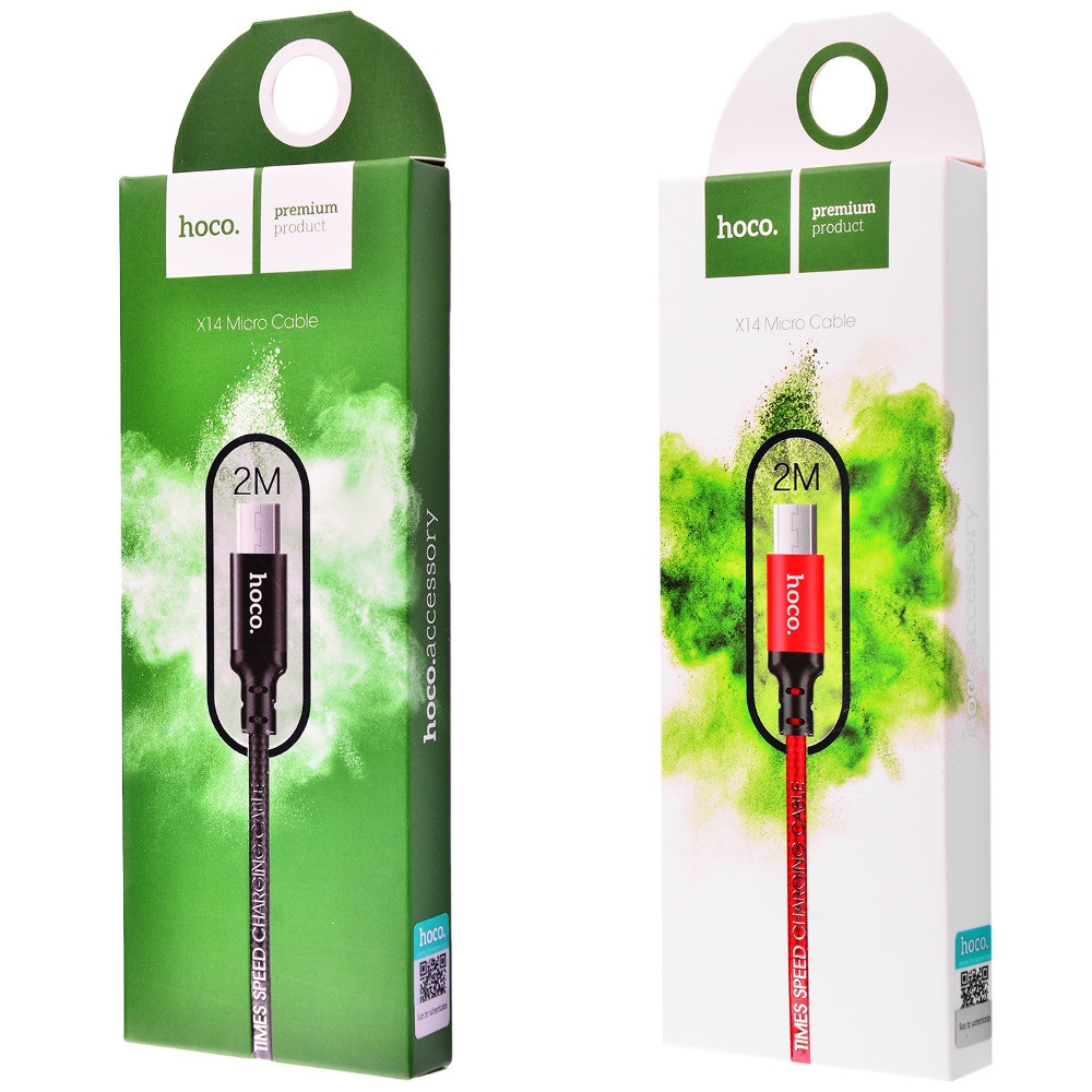 Cable Hoco X14 Times speed micro, 2M black