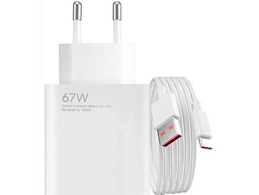 Xiaomi Charger 67W HyperCharge Power Adapter (Type-A), BHR07SKEU, White