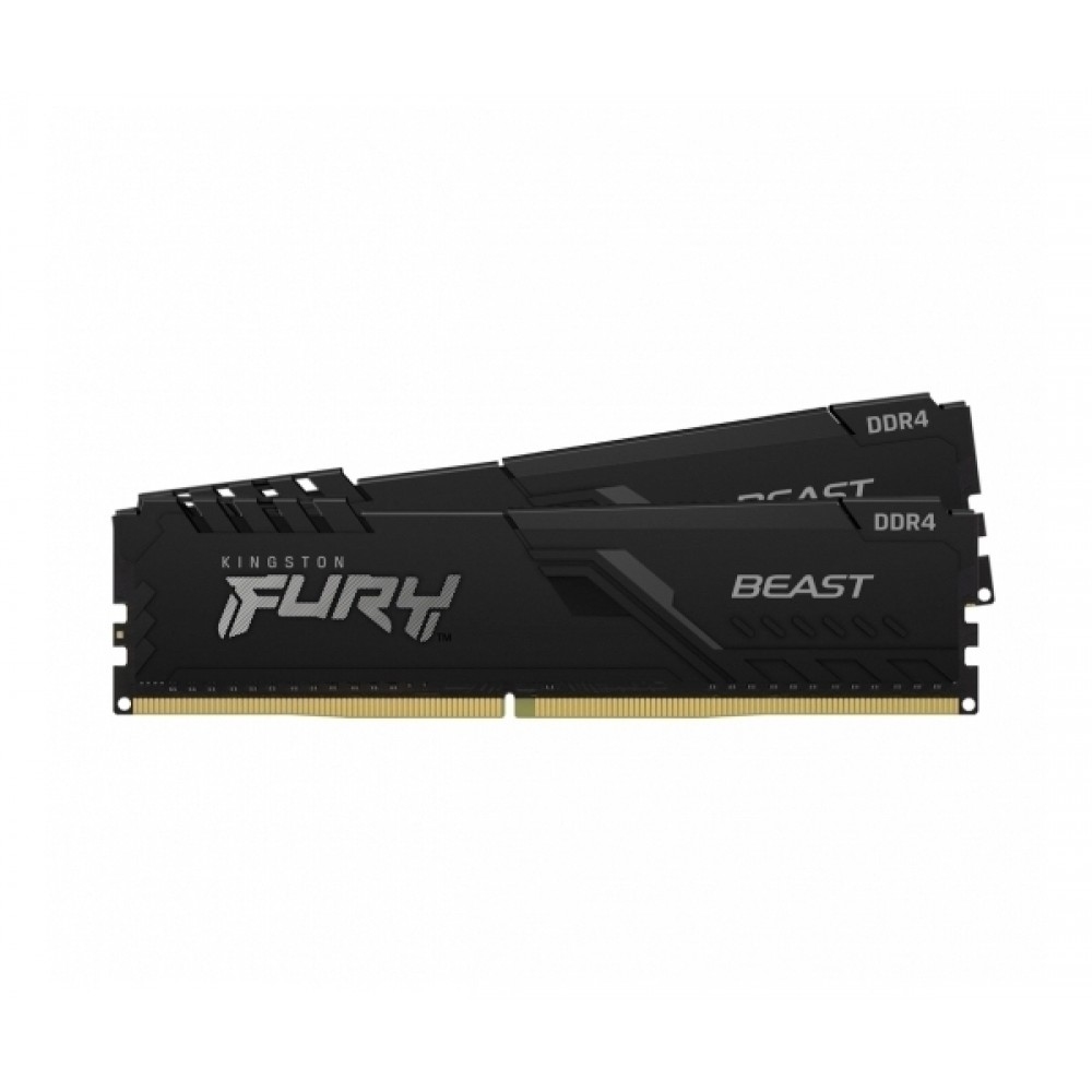 16GB DDR4-3600MHz  Kingston FURY Beast (Kit of 2x8GB) (KF436C17BBK2/16), CL17-21-21, 1.35V, Black
