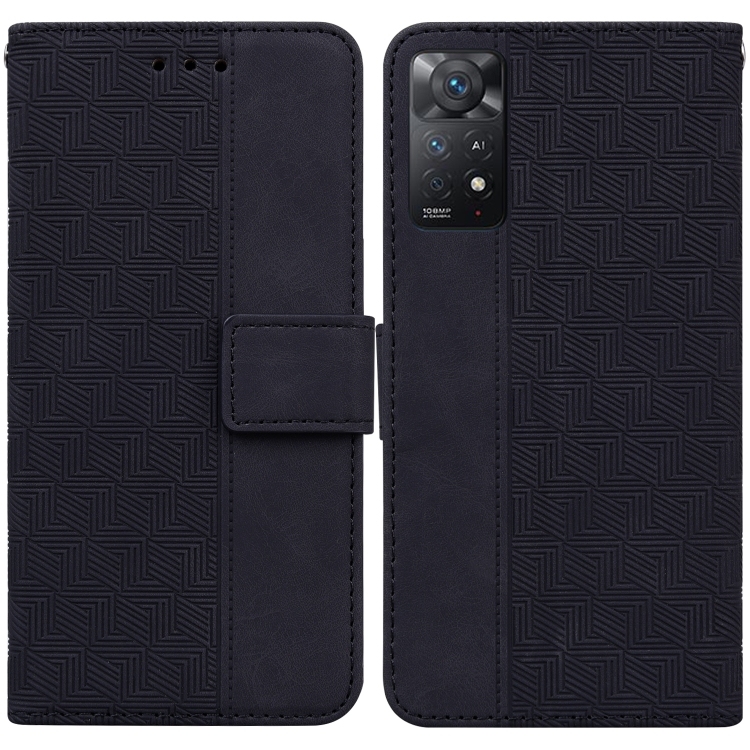 Husa p/u Xiaomi Redmi Note 11 Pro 5G / 4G Husa foreign Version Piele (Black)