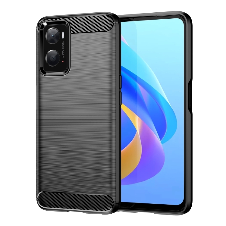 OPPO A96 Brushed Carbon TPU (Black)