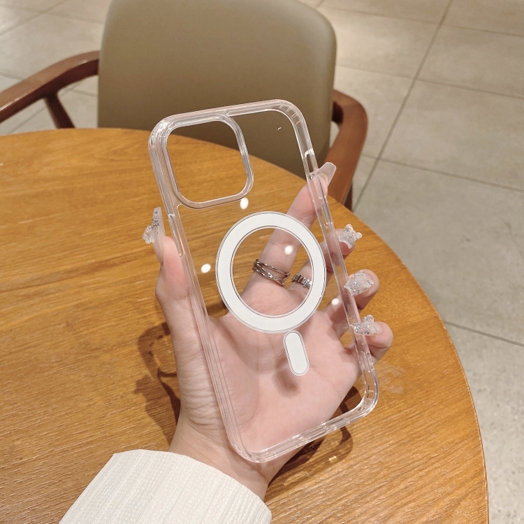 Husa p/u iPhone 12 / 12 Pro MagSafe Magnetic Clear Acrylic TPU Case
