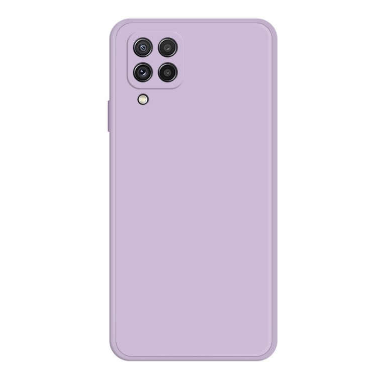 Samsung Galaxy A22 4G Imitation Liquid Silicone Phone Husa (Purple)