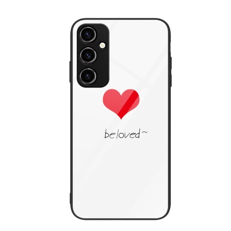 Husa p/u Samsung A34 5G Colorful Painted Glass (Red Heart)