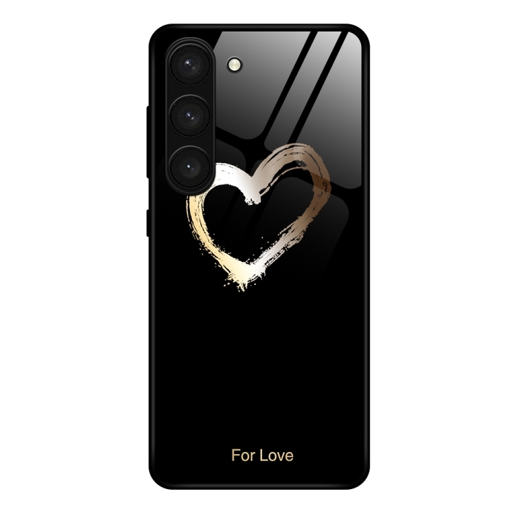 Husa p/u Samsung S23+ 5G Colorful Painted Glass (Black Love)