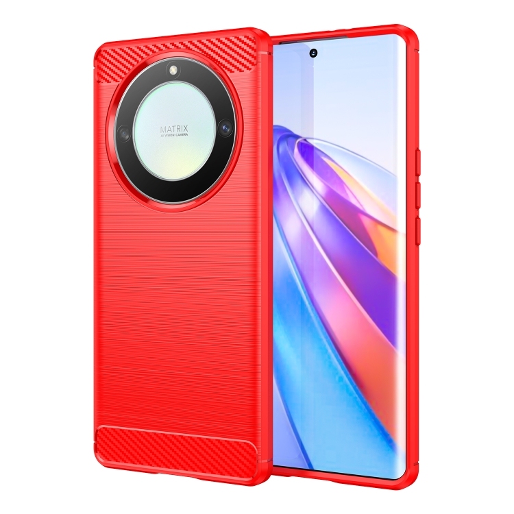 Honor Magic5 Lite Brushed Carbon TPU (Red)