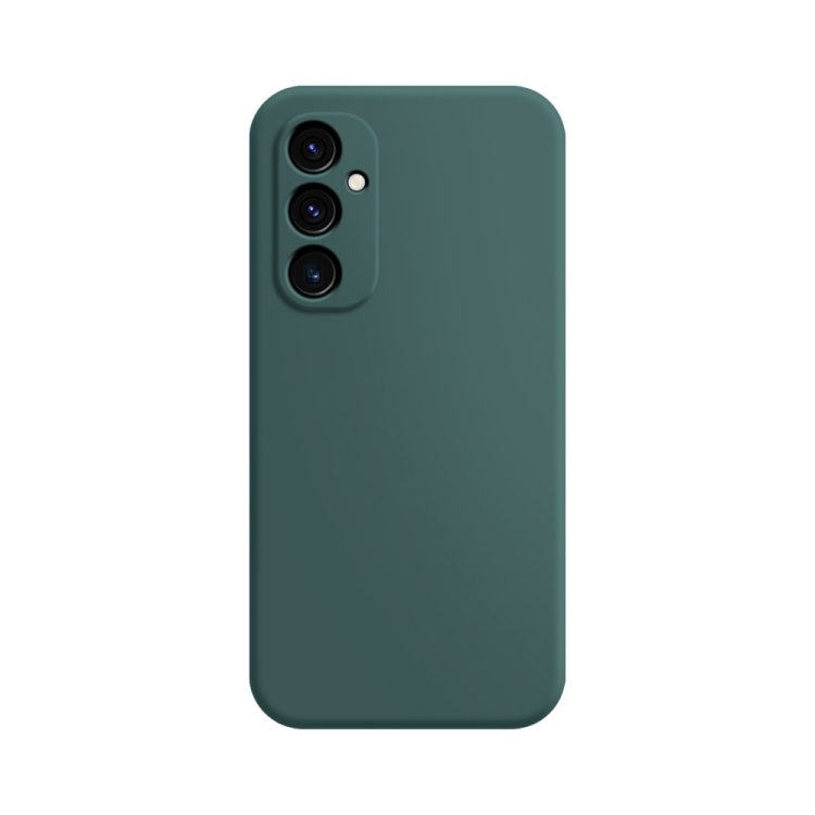 Husa p/u Samsung A14 5G Imitation Liquid Silicone Phone Case ( Dark Green)