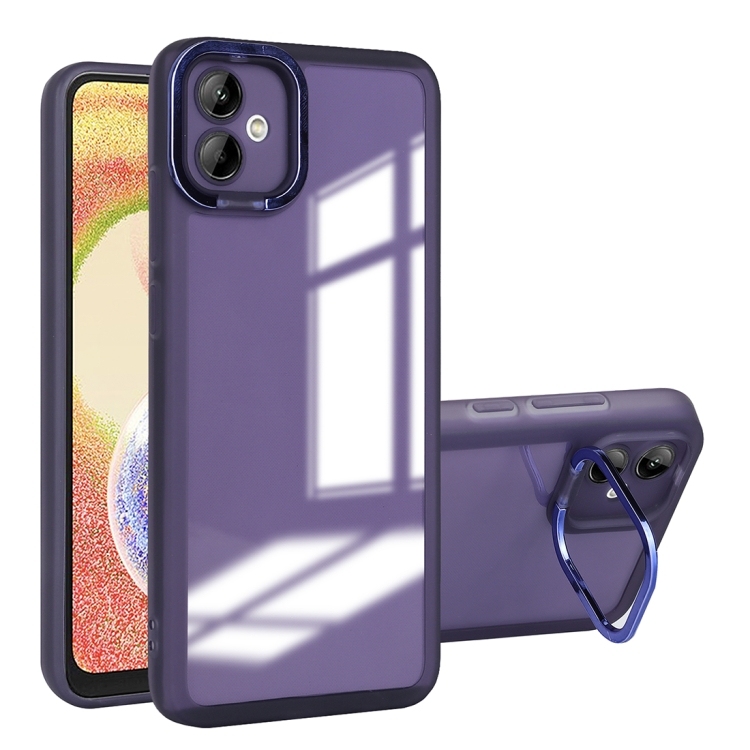 Samsung A04e 4G Invisible Lens Bracket Matte Transparent Husa (Purple)