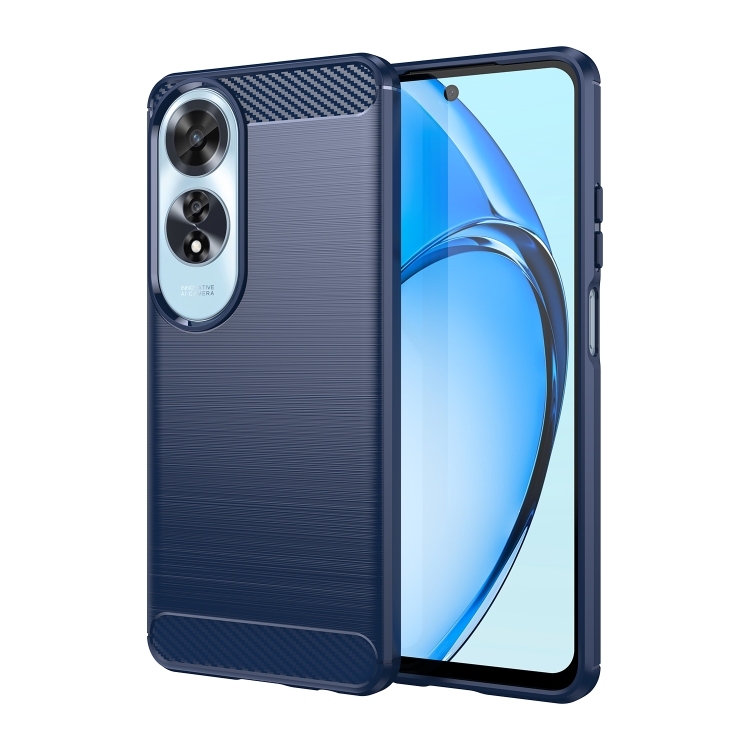 OPPO A60 Brushed Carbon TPU (Blue)