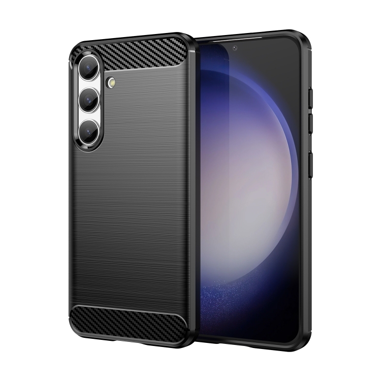 Samsung S24 Brushed Carbon TPU (Black)