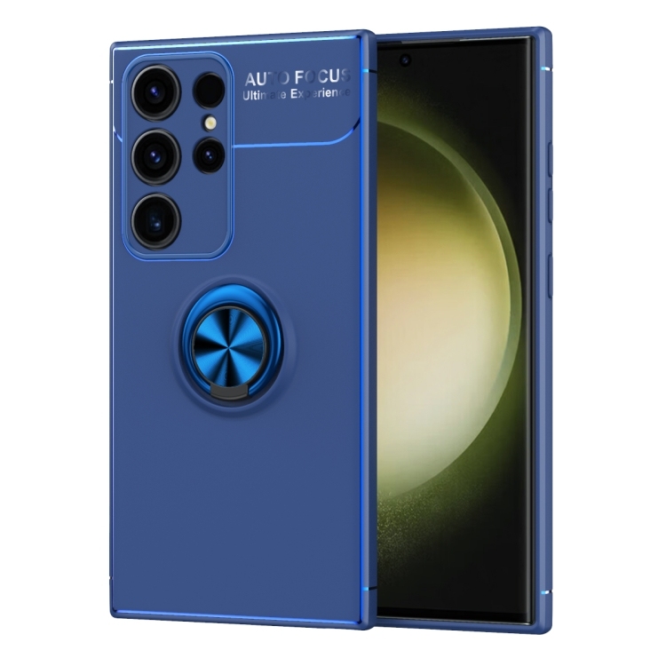 Samsung S24 Ultra 5G Metal Ring Holder TPU Husa (Blue)
