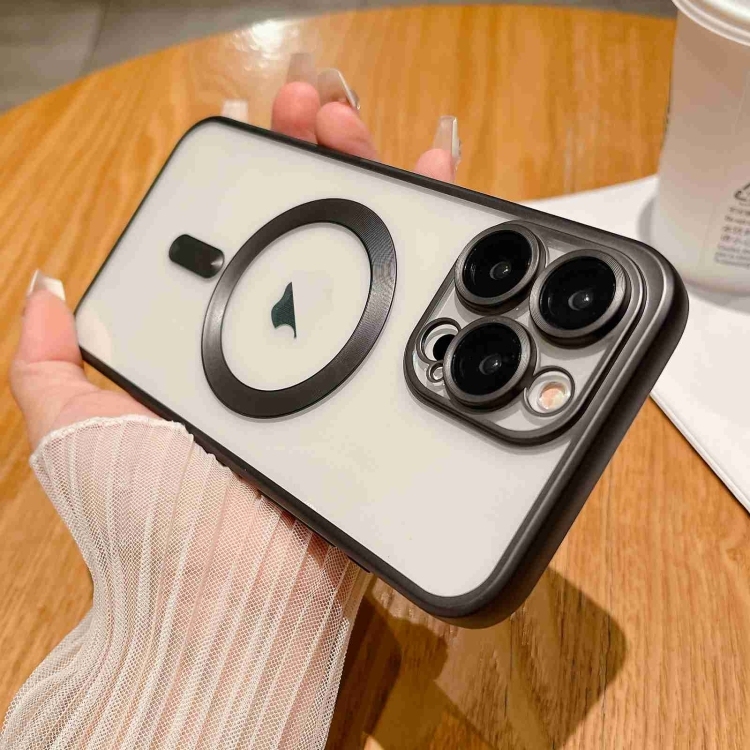 iPhone 13 Pro MagSafe Magnetic Frosted TPU Husa(Black)