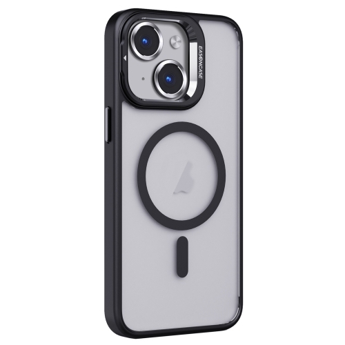 iPhone 13 Invisible Lens Holder PC + TPU Frosted MagSafe Husa (Black)
