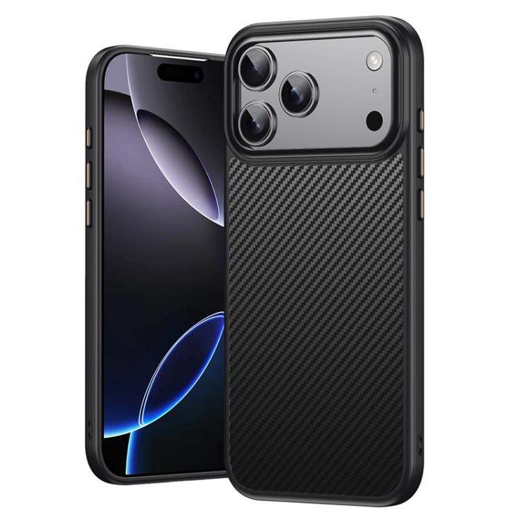 iPhone 17 Pro Kevlar Fiber Shockproof MagSafe Phone Husa(Black)