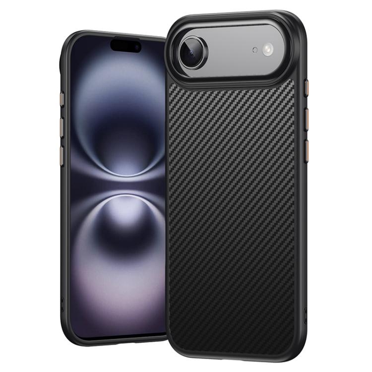 iPhone 17 Air Kevlar Fiber Shockproof MagSafe Phone Husa(Black)